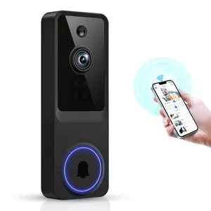 WiFi Video Doorbell Camera with Doorbell Receiver, Smart Video Doorbell, Ai Human Detection, 2.4GHz WiFi, Wireless, Home Security, Cloud Storage, 2-Way Audio