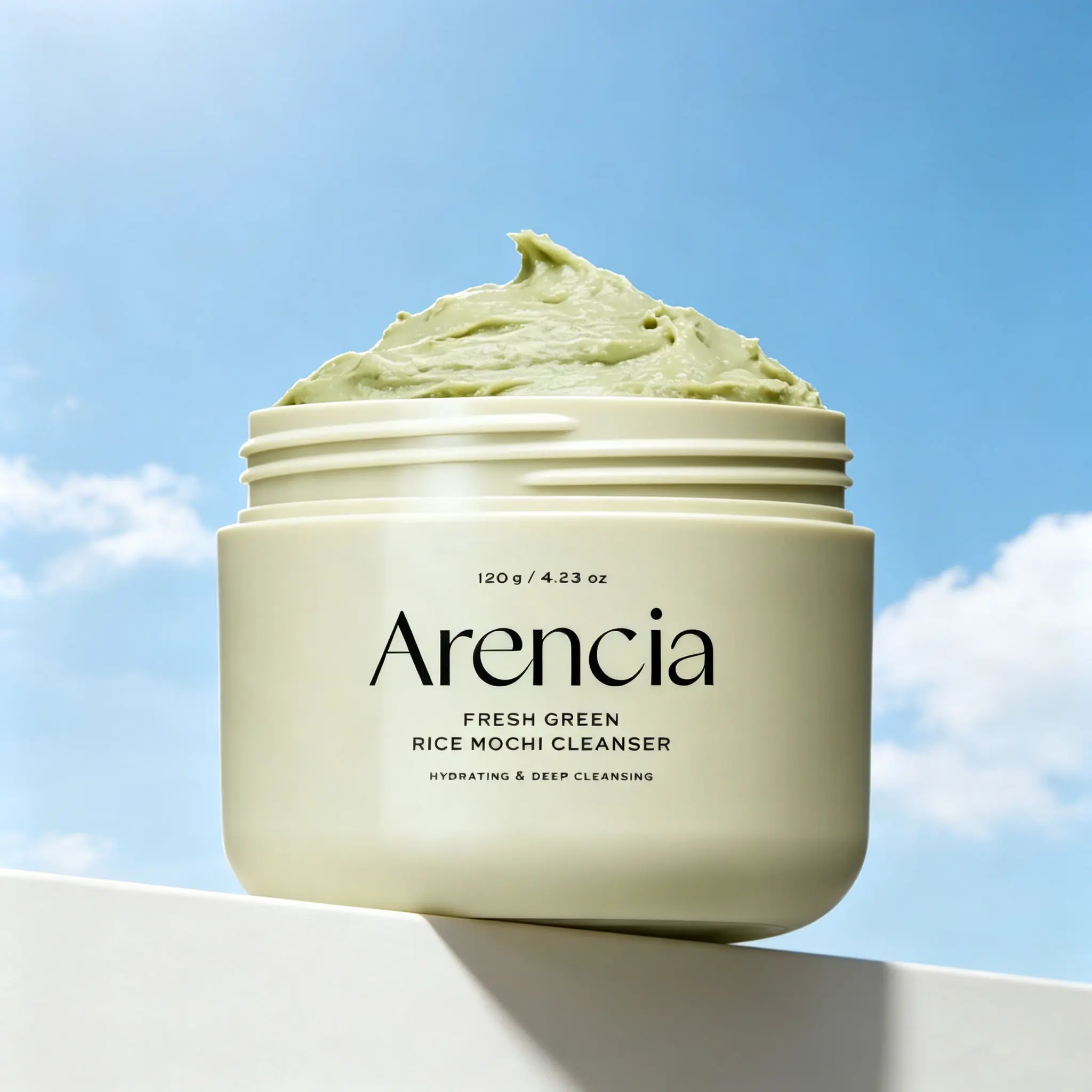 120G Fresh Green Rice Mochi Cleanser 4.23oz | Gentle Foaming Daily Face Wash, Non-Stripping Cleanser for Congested Pores & Oily Complexion All Skin Types