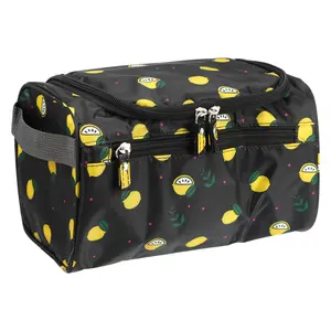 CHEIBEAR 1 Pcs Travel Makeup Bag, Travel Toiletry Organizer, Makeup Brush Holder, Makeup Organizer Bag, Waterproof Oxford Cloth Toiletry Bag
