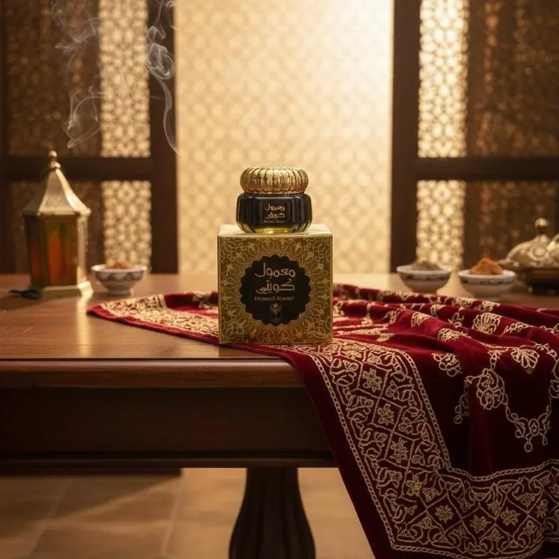 Kuwaiti Luxury Black Ma'amoul Bakhoor - Original Kuwaiti Ma'amoul Premium Incense Balls - Elegant Black Bakhoor Incense for Aromatic Delight Aromatherapy Oil Gift Perfume Scented
