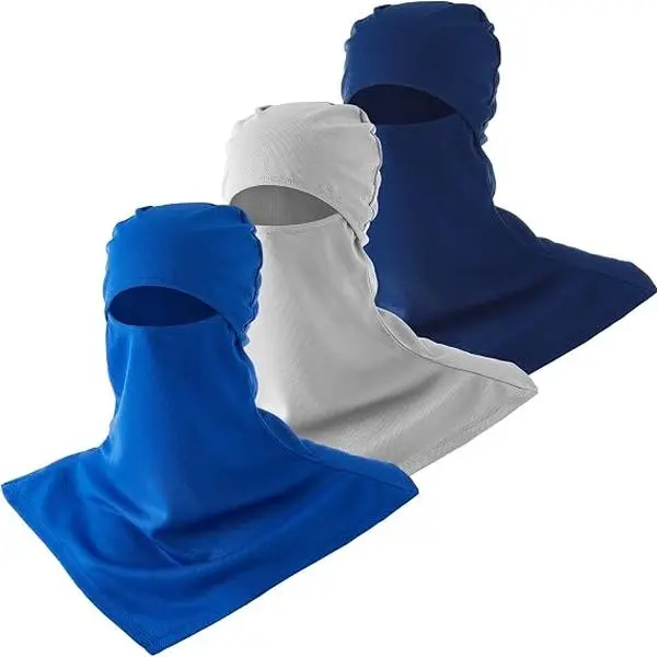 Pack of 3 Balaclava Face Cover Breathable Long Neck Covers Summer Neck Protector for Men Sun Protection for Fishing, Motorcycle, Mountain Climbing, Cycling, Running, Camping or Hiking and Most Outdoor Activities