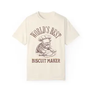 World's Best Biscuit Maker Cat Shirt - Comfort Colors
