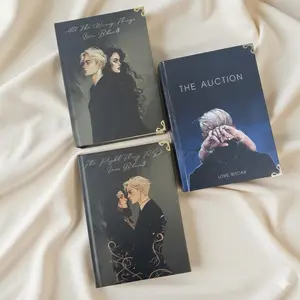 The Auction Hardcover Book, Rights and Wrongs Series Combo 3, Book Rebinding, Gift for Book Lovers, Fanfic Books