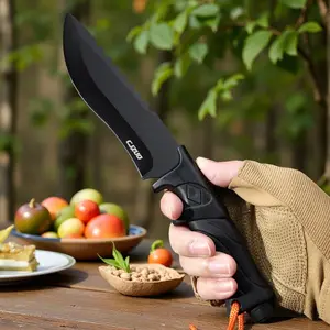 Outdoor hiking and camping knife, suitable for cutting meat and fruit, ideal for gifts and camping trips tool