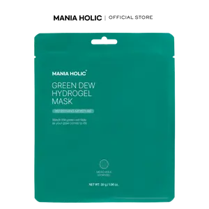[Mania Holic] Green Dew Hydrogel Mask Made with Neem Leaf and CICA | Deeply Hydrating and Improves Elasticity (1 sheet, 1.06 oz)