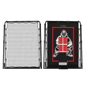 2 in 1 Baseball Pitching Targes and Rebounder Net, Adjustable Baseball Return Screen, Pitching Practice Targets,Bounce Back Net for Pitching,Throwing,1PC