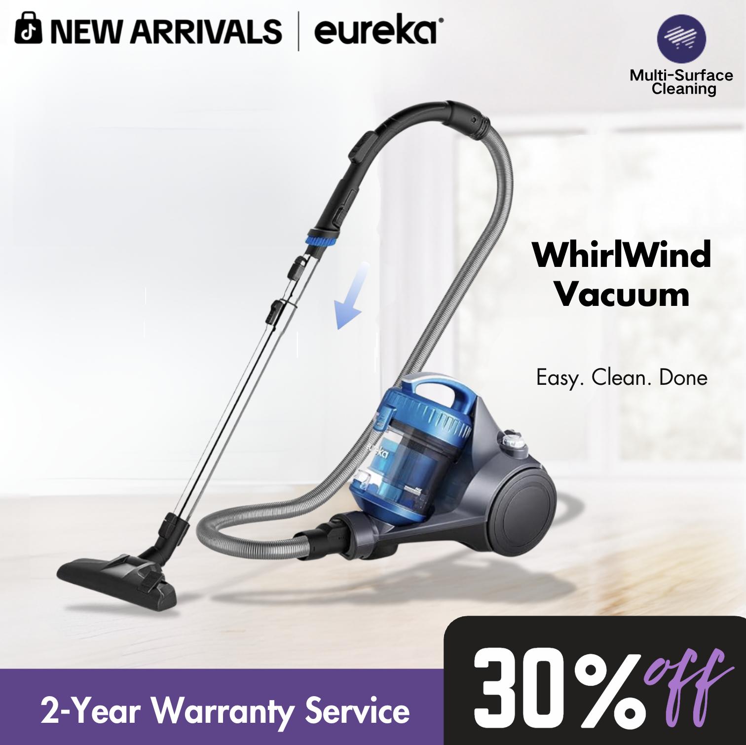 Eureka WhirlWind Bagless Canister Vacuum Cleaner 2.5L, Lightweight Powerful Vacuum for Carpets, Hard Floors & Pet Hair, Easy to Maneuver with Crevice Tool, Large Capacity Multi-Surface Cleaner, Great for Home, Automatic Cord Rewind, DealsForYouDays