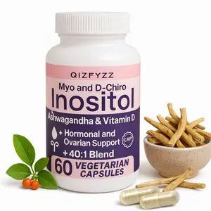 Women's Natural Health Capsules - Scientifically Backed 40:1 Myo-Inositol & D-Chiro Inositol Formula, Enriched with Vitamin D3 & Ashwagandha (Indian Ginseng), Supports Hormonal Balance, Ovarian Function