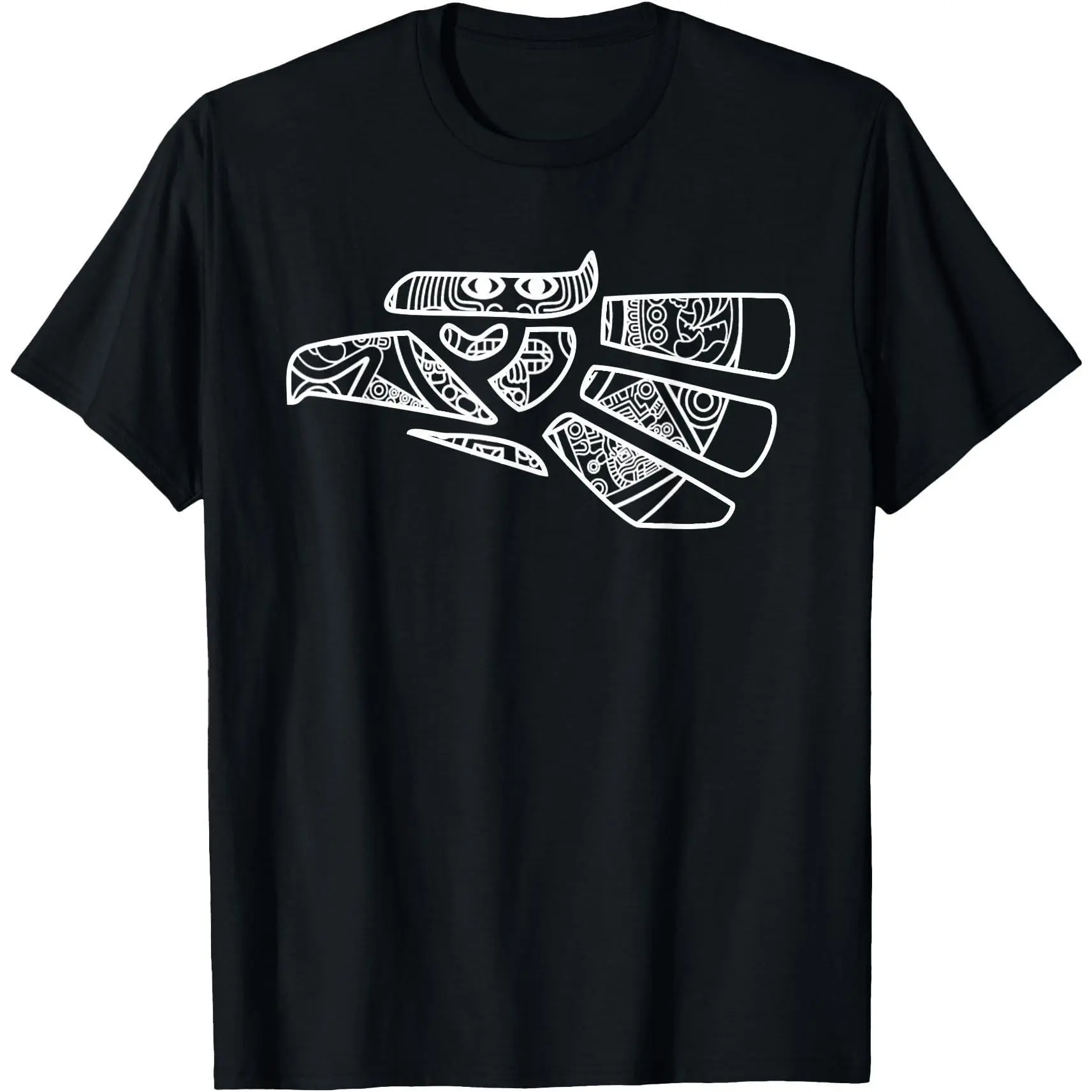 []Hecho En Mexico Aztec Calendar Mexican Eagle T-Shirt Graphic Tees