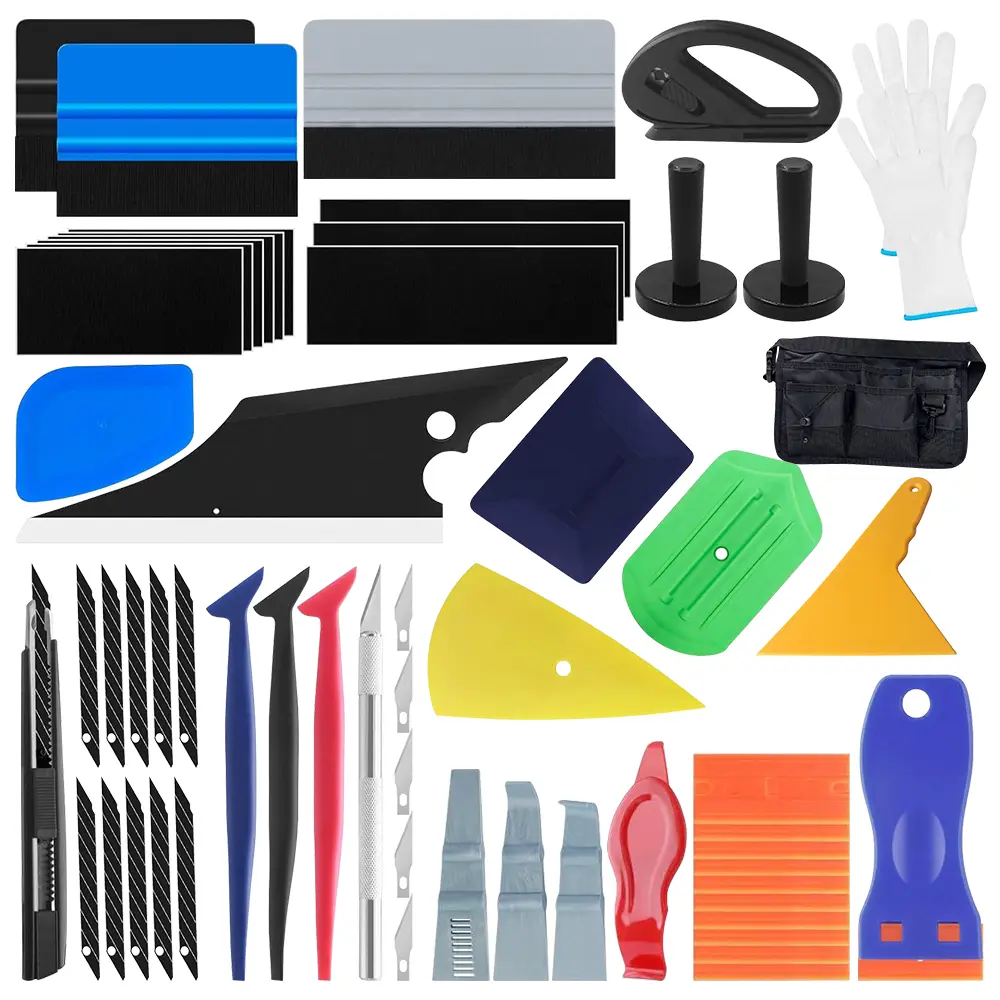 Car Wrap Tool Kit Vehicle Wrapping Tools Vinyl Wrap Applicator Kit | Car Wrapping Kit Automotive Window Tint Tools with Gloves & Vinyl Wrap Magnetic Holder for Car Wrapping, Window Tinting - Home Improvement.