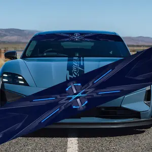 A geometric and cool car windshield sticker for Toyota, Volkswagen, Land Rover, Citroen, Honda, Mitsubishi, Ford, BMW, Opel, Porsche, Citroen, sedans, SUVs, MPVs Universal Car Sticker