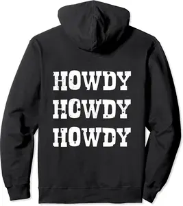 Fashion Pink Country Woman Western Southern Cowgirl Howdy Pullover Hoodie - Luciaodrioz Shop 26B09KHMK53T