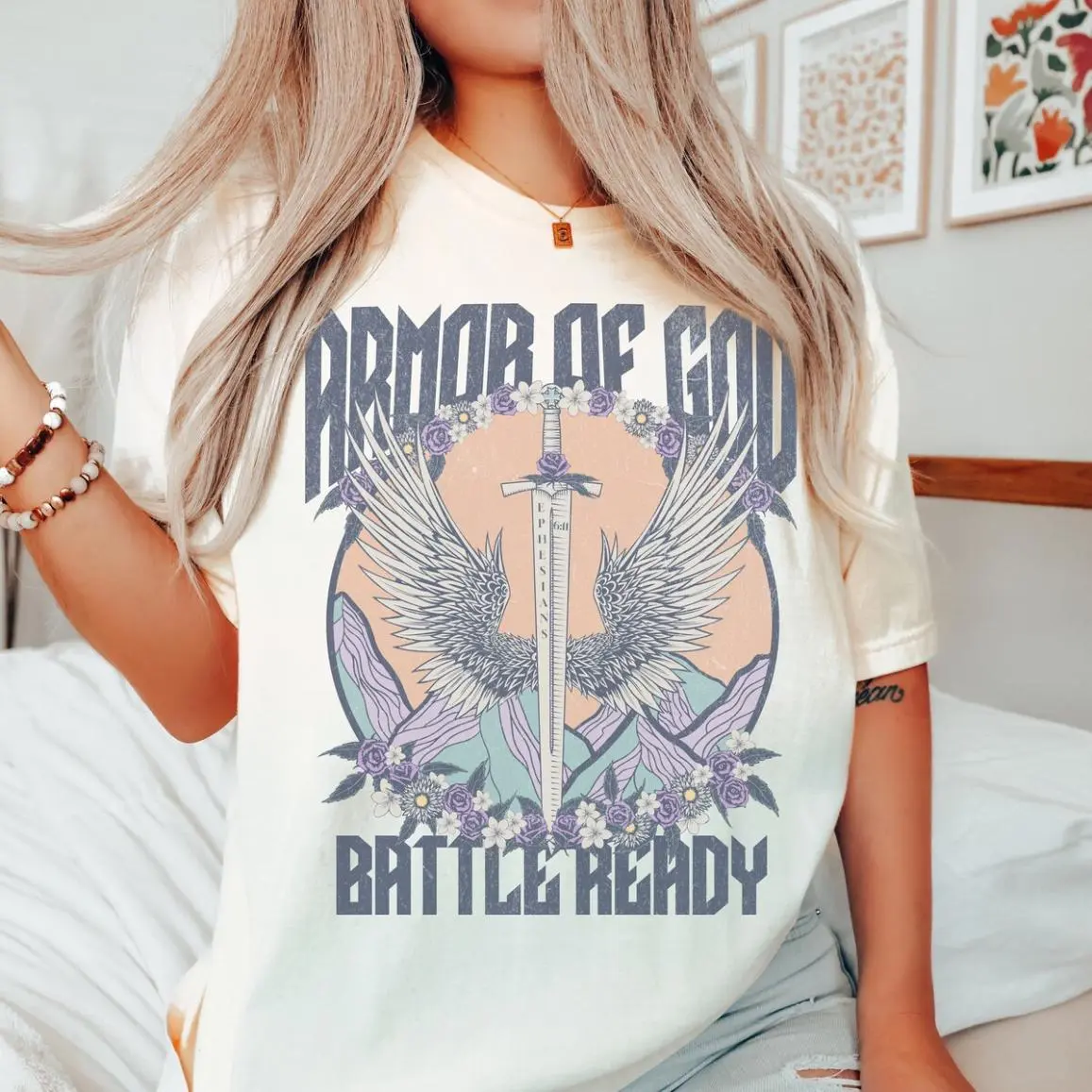 Armor Of God Christian Shirt , Christian Apparel , Bible Verse Graphic tee, Perfect Fit, Ultimate Comfort, Layer-Friendly, Works