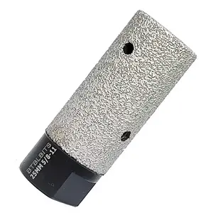 Diamond Finger Bit 1" (25mm) Diamond Milling Bit Hole Saw Drill Bits for Enlarging Shaping Grinding or Round Bevel Existing Holes in Porcelain Hard Ceramic Granite Marble Tile Glass Masonry Stone Quartz for Angle Grinder Tool 5/8"-11 Thread