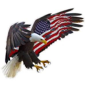 American Eagle American Flag Decal for your Car or Home