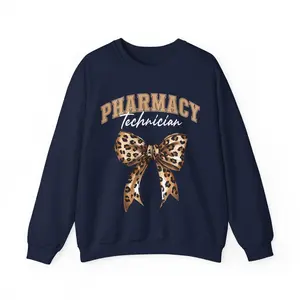 Pharmacy Technician T-Shirt, Sweatshirt & Hoodie – Coquette CPhT Crewneck Gift for Pharmacy Student, Assistant Unisex Cotton Top