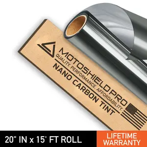 Nano Carbon Car Window Tint - 20" in x 15' ft Roll