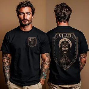 Vlad Tepes T-Shirt The Impaler Prince of Wallachia Gothic Gift Idea Vampire Design Dark Gift for Horror Fans Vlad Dracula Shirt