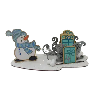 Snowman Christmas Advent Calendar – Festive Shelf Sitter & Advent Decoration for Mantle or Living Room