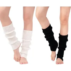 WomenWinterExtraSoftLongLegwarmerWarmerKnittedStirrupWarmersforYogaBalletDance