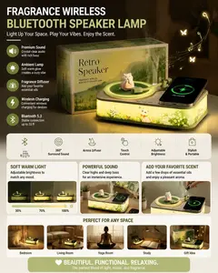 Fragrance Wireless Bluetooth Speaker Lamp – Light, Music & Aroma in One