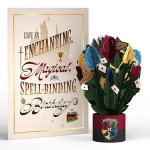 Harry Potter™ Spellbinding Birthday Card with Mini Bouquet