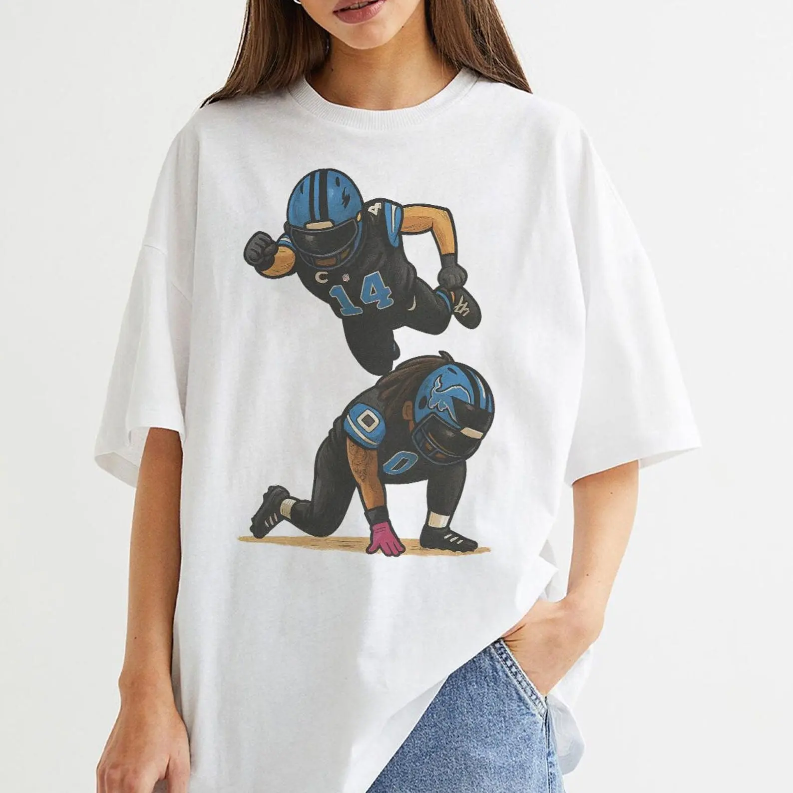 JAmon Ra St.Brown Jahmyr Gibbs Celebration T-Shirt, Football Merch, Fan Gifts, Amon Ra St.Brown Shirts, Jahmyr Gibbs Tee, Graphic Tee, Cotton, Crewneck, Gameday shirt