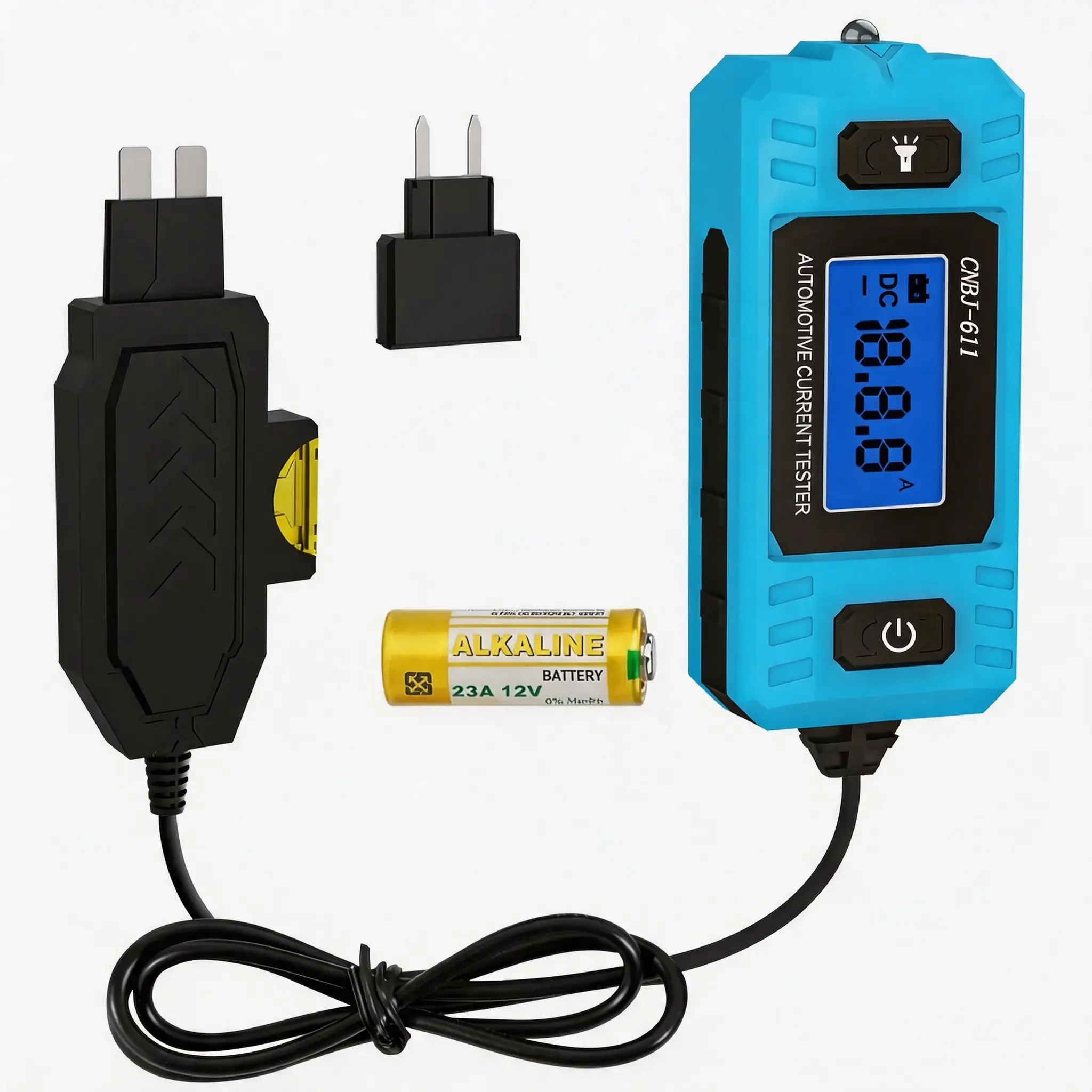 20A 48V Wired Digital Automotive DC Circuit Tester - 2-in-1 Wire Tracer Shorts Find Faster Tool, LED Display Circuit Fault Probe, Durable Construction Workshop Car Relay Fuse Checker