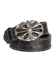 New Retro Men's Belt Bohemian Style Belt Fashion Personalized Belts for Men Women Punk Rock Y2K Belt Metallic Buckle Pair with Pants and Jeans