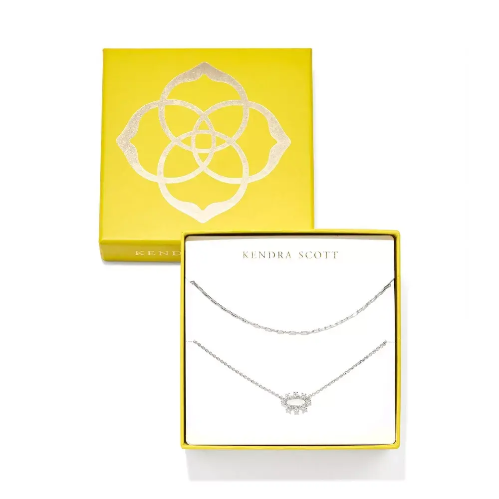Kendra Scott Emma Crystal Framed Necklace Gift Set