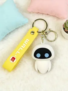 Cartoon animation "Wall-E" keychain, Walleva key chain, men's and women's bags, couple pendants
