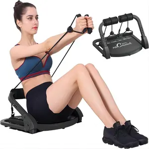 Ab Crunch Machine,  Full-body workout machine for Home Gym With Resistance Bands, Sit Up&Push Up Exercise Equipment, Ab Workout Machine for Stomach Workout, Father's Day Gift