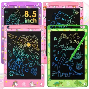 4 Pack LCD Writing Tablet for Kids, 8.5 Inch Colorful Doodle Board Drawing Tablet, Kids Travel Games Activity Learning Toys Birthday Gifts for 3 4 5 6 Year Old Boys Girls Toddlers Preschooler (4 Pack)