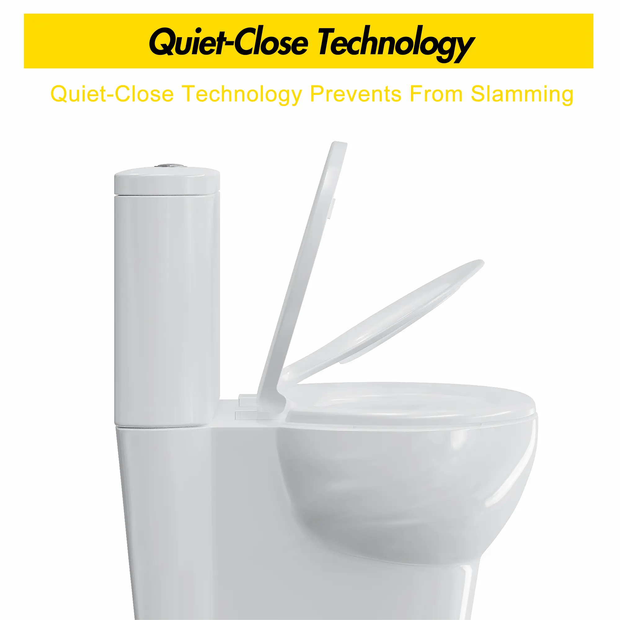 Toilet Seat, with Slow Close and Magnets- Round Round Toilet Seat with Toddler Seat Built in, Compatible with Both Adult and Child Use