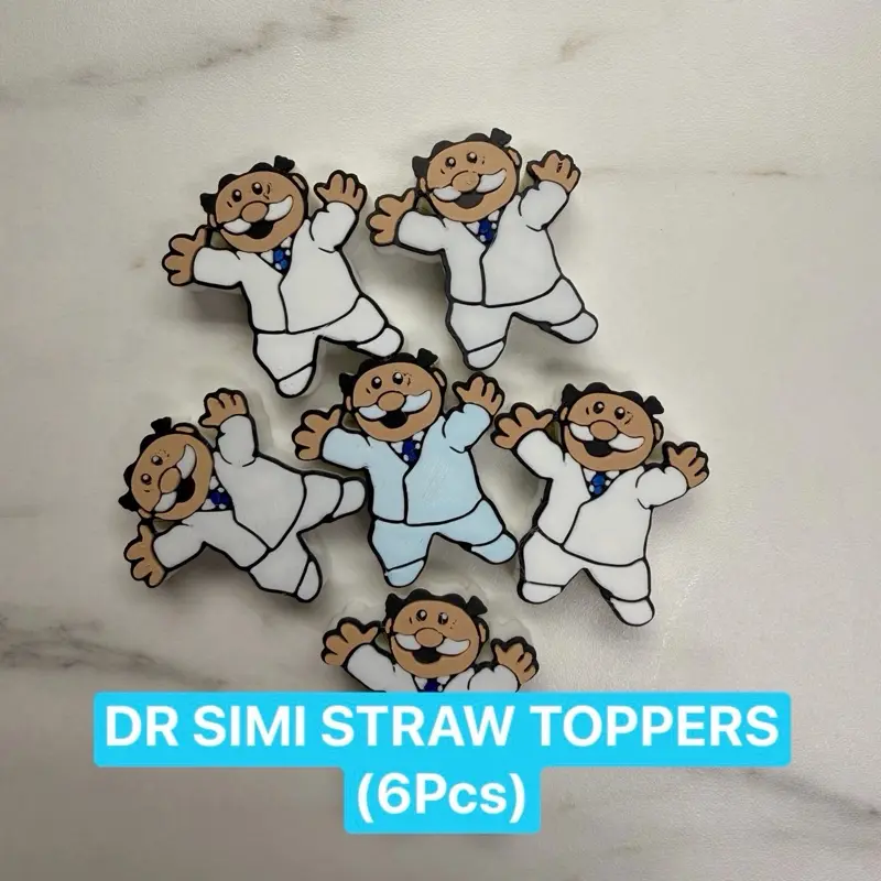 DR SIMI 3D straw toppers (6PCS) DR SIMI 3D straw toppers (6PCS)