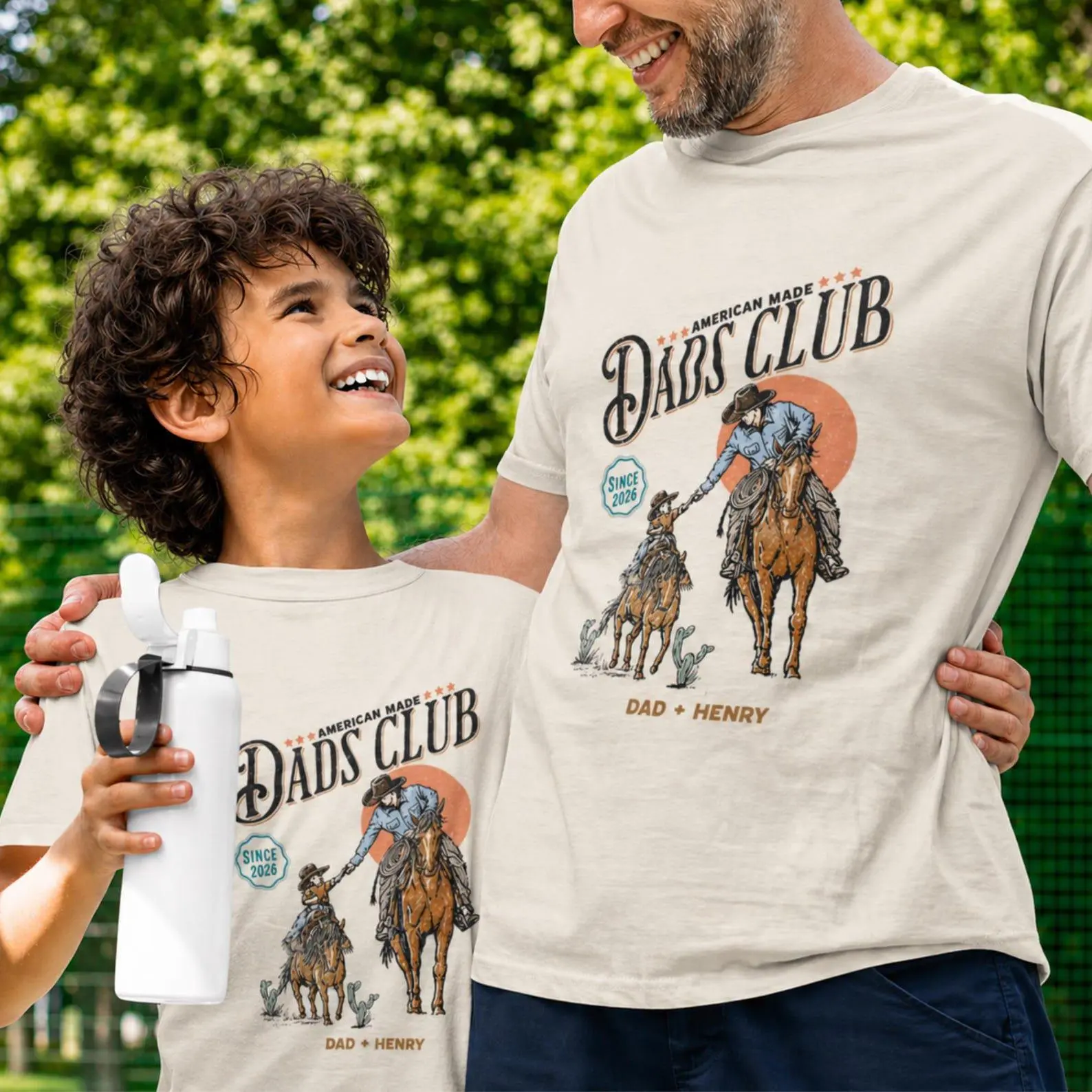 Youth and Adult Cool Dads Club Cowboy Shirt, Dads Club T-shirt, Father’s Day Cowboy Gift, Custom Name Shirts, Vintage Western Dad Tee