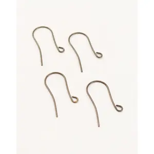 Arched Ear Wire, 29x14mm, (4pcs)