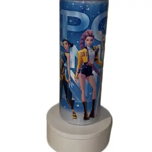 Personalized 20oz Stainless Steel Tumbler with Double-Wall Insulation & Straw - Custom Design for Hot & Cold Beverages - Perfect Gift