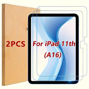 2 tempered glass screen protectors, suitable for iPad 11th and 10th generations A16/A3355/A3356- ultra durable, smooth surface, anti fingerprint, 9H hardness protection, tablet accessories | Fashion design/HD