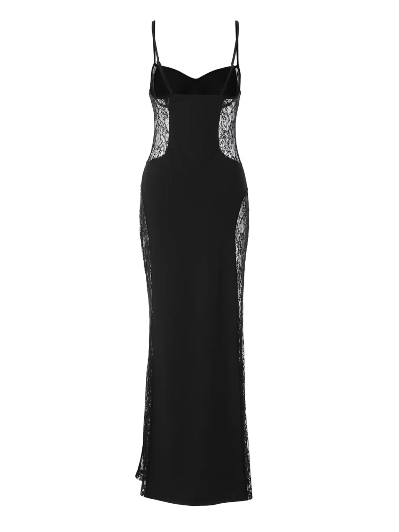 lace chiffon prom dress Pretty Daffodil Sweetheart Strapless Sleeveless Chiffon Prom Dress High Split With Lace-Up Back main image 0