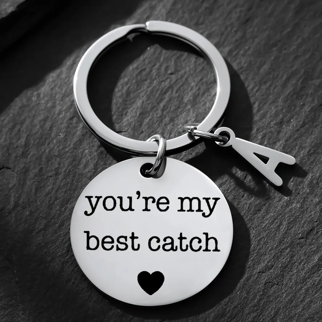Stylish Fishhook Keyring for Men - Durable Metal Fishing-Themed Accessory, Unique Angler's Best Catch Gift, Fishing Theme