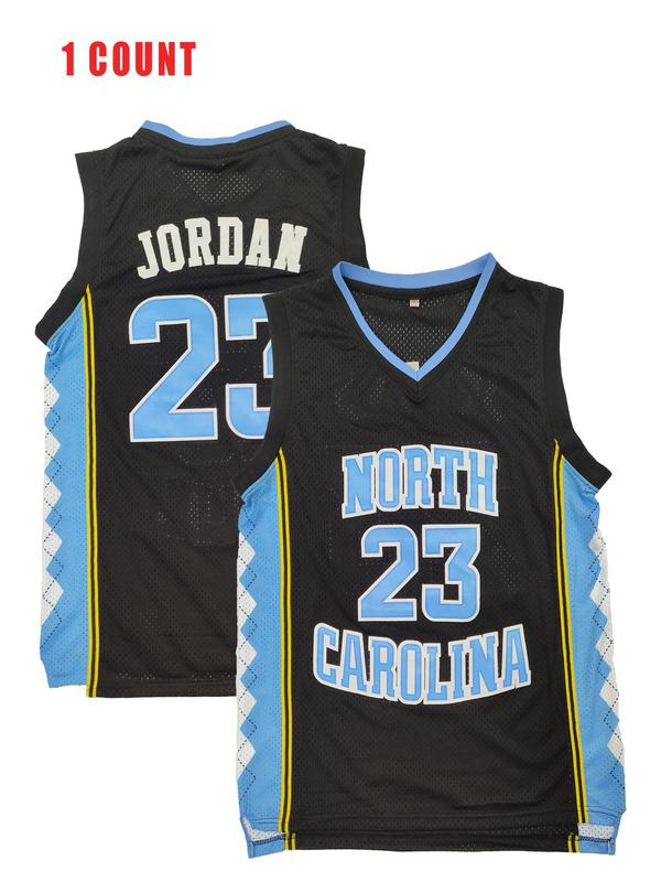 Men's Basketball Jersey Number 23 Embroidered Quick Dry Sports Wear, Jersey Shirts, Casual Loose Fit Outdoor Athletic Shirt for All Seasons