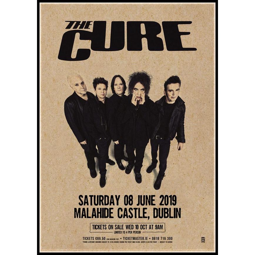 Vintage The Cure Rock Poster Home Decor Kraft Paper Retro Wall Art Pictures Band Music Stickers