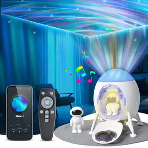 Astronaut Star Projector Galaxy Night Light - HOMEYA Space Projector with Built-In Speaker, Starry Nebula Ceiling LED Lamp with Timer and Remote, Kids Room Decor Aesthetic for Christmas, Birthdays
