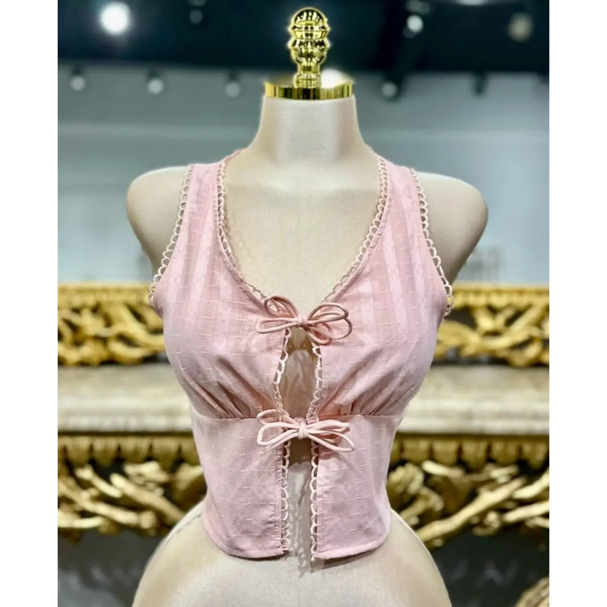 WOMEN'S TIE FRONT VEST