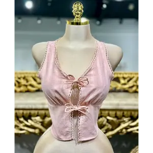 WOMEN'S TIE FRONT VEST