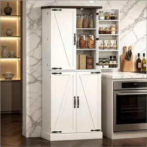 [Bellemave] 72" Tall Stylish Storage Cabinet,Home Office Organizer,Vertical Kitchen Pantry Cabinet,Tall Pantry Cabinet