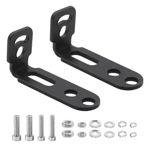 Motorcycle fog light bracket L-shaped mounting bracket, universal extension bracket for spotlight driving light bracket, black fathersdaygift