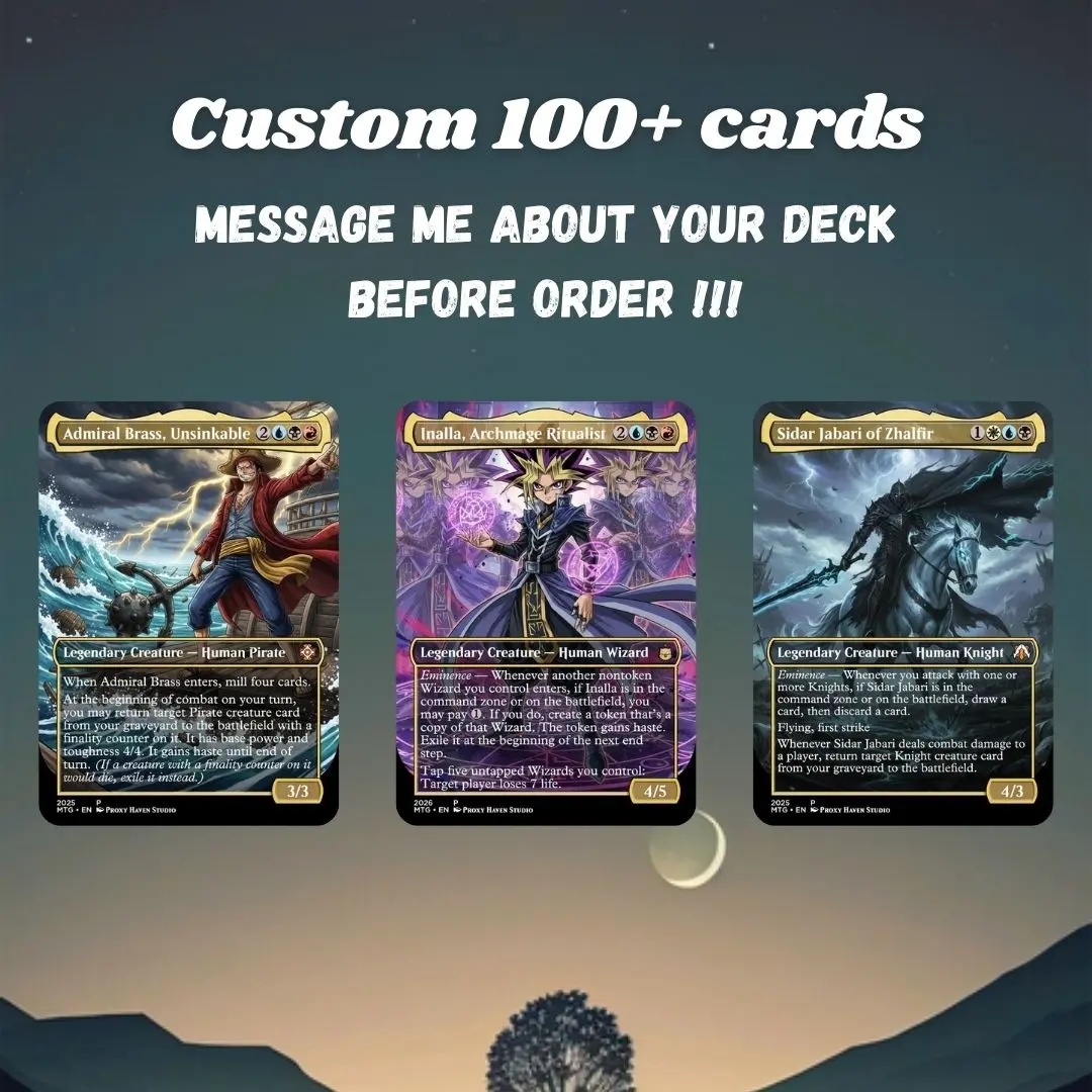 MTG Proxy 100+ Card Custom Commander Deck | Collector Magic Gift Set for Card Players Booster Box Hobby Pack - TikTok Shop MTG Proxy 100+ Card Custom Commander Deck | Collector Magic Gift Set for Card Players Booster Box Hobby Pack - TikTok Shop