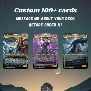 MTG Proxy 100+ Card – Custom Commander Deck | Collector Magic Gift Set for Card Players Booster Box Hobby Pack